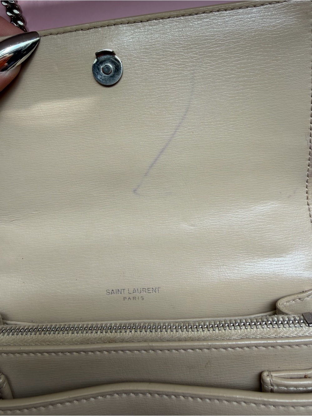 Saint Laurent Beige Monogram leather bag - Picture 16 of 16